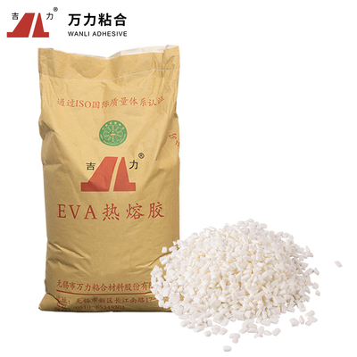 A colagem quente branca do derretimento de 6500 Cps para o sólido do emperramento de livro granula EVA-KG-7G
